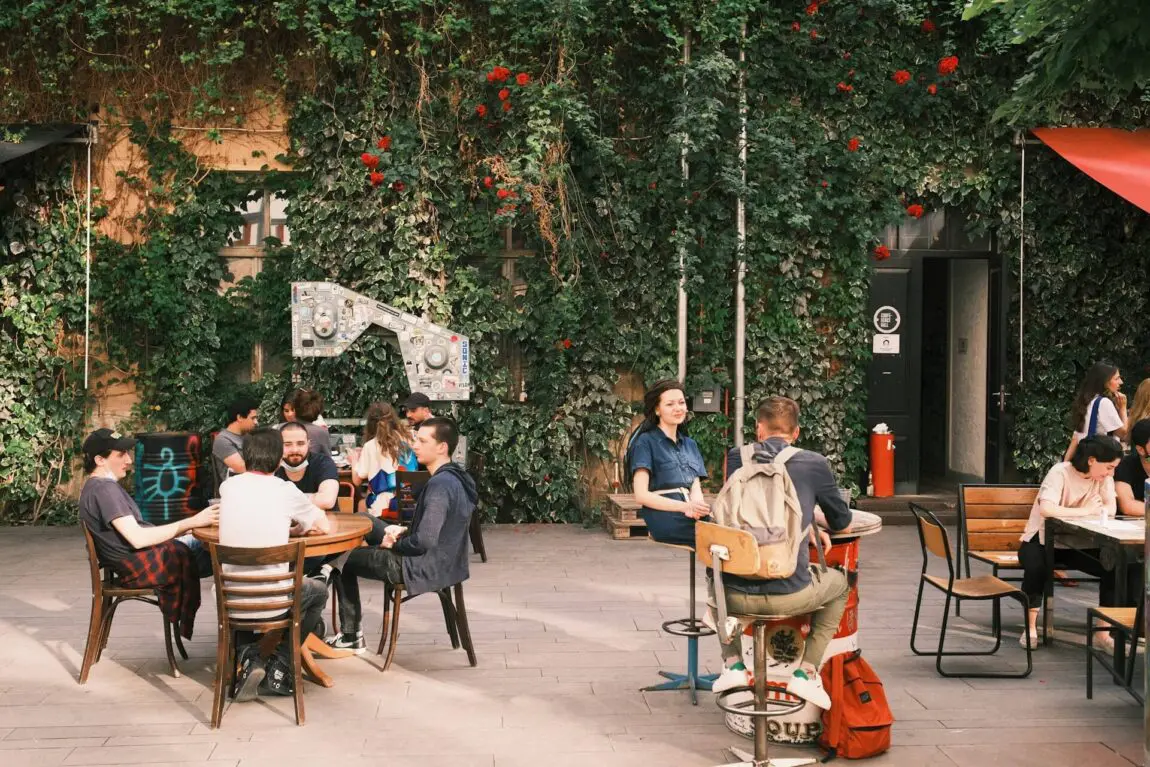 Terrasse à Tibilissi, Géorgie